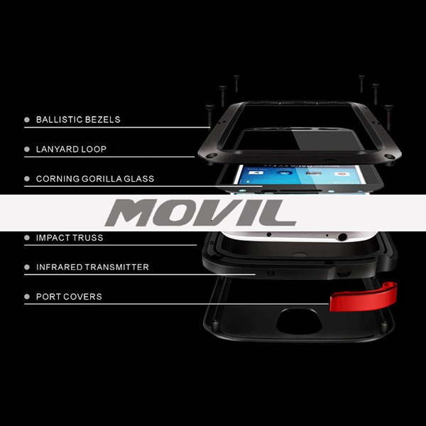 NP-1818 Funda de metal con triple defensa para Samsung S4-10